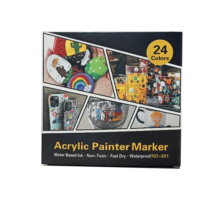 Penanda Pelukis Akrilik Kalis Air 24 Warna
