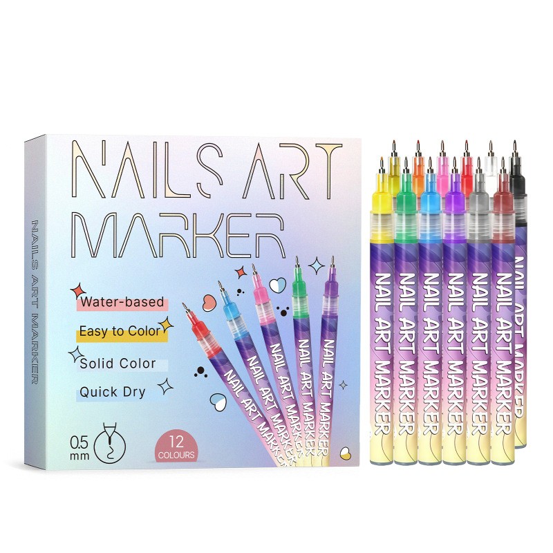 Penanda Akrilik Seni Kuku Warna