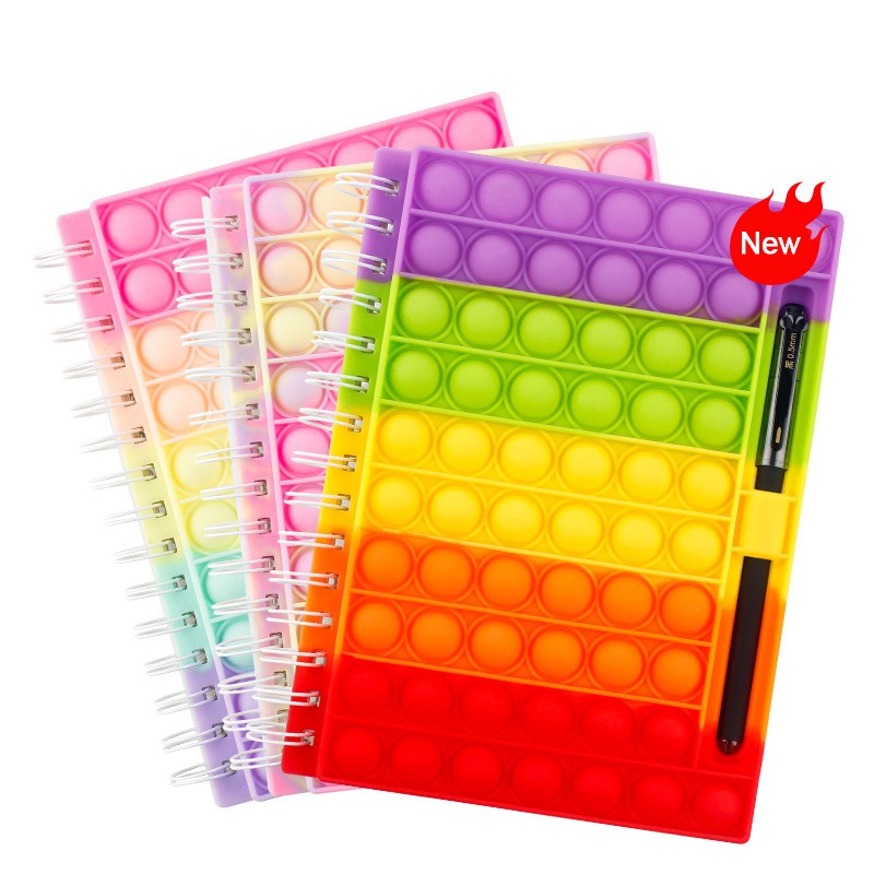 Notebook silikon pop comel untuk kanak -kanak