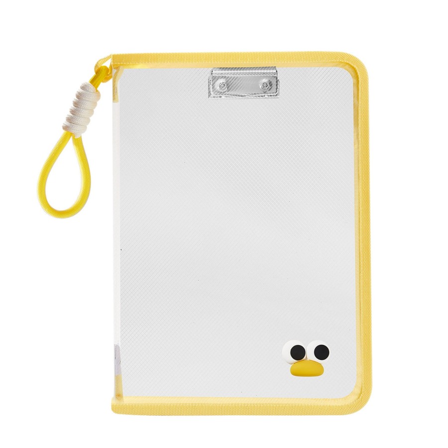 A4 Transparent Waterproof Thick Zipper Document Bag